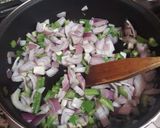 Foto del paso 12 de la receta Garbanzos con bacalao y toque de aceite de perejil y ajo