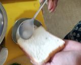 A picture of step 2 of Bread dhokla.