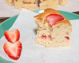 รูปขั้นตอนการทำที่ 7 ของ สูตรเค้กสตรอว์เบอร์รี่เนื้อนุ่ม Strawberry Cake