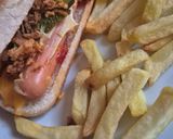 Une image de l'étape 2 de Hot-dogs gratinés saucisses et fromage.