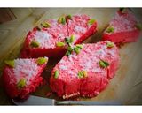 A picture of step 12 of Kolkata Special: Bhapa Sandesh- Strawberry Flavoured.