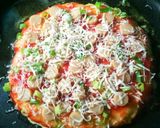 Foto langkah ke 3 dari resep Mpasi 12mo+ Pizza kentang sosis.
