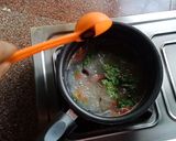 A picture of step 3 of Sabudana soup.