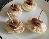Foto del paso 6 de la receta: Huevos rellenos con salmón ahumado y queso