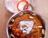 A picture of step 5 of Kala Chana-Puri-Sooji Halwa for Kanjak Pujan.