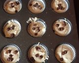 A picture of step 4 of Mini chocolate chips & nutella cupcakes.