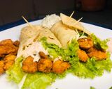 A picture of step 6 of Zinger roll with tortilla bread.