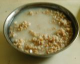 A picture of step 3 of A healthy breakfast-Fermented Farro with curd, sprouts, and veggies.