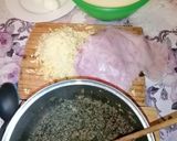 Foto del paso 1 de la receta: Lasaña de carne y espinaca, con jamón y muzzarella. Riquísima!