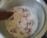 A picture of step 3 of Nduma and sweet potato in coconut sauce.
