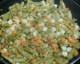 Foto del paso 2 de la receta Judías verdes con carne picada a la barbacoa