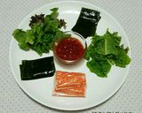 Hình bước làm 5 của món Salad Cua Tảo Biển 다시마 크랩살 샐러드