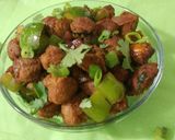 A picture of step 5 of Soya Manchurian..😊😊.