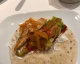 A picture of step 4 of Paprika chicken fajitas.