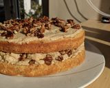 A picture of step 11 of Pecan layer cake.