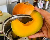 รูปขั้นตอนการทำที่ 1 ของ แพนเค้กฟักทอง (ไม่ไข่ ไม่แป้ง ไม่น้ำตาล) Pumpkin Pancake (Plantbased/Vegan)