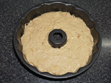 Queque de plátano con nueces y pasas