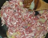 Une image de l'étape 2 de Gratin de pâtes façon carbonara au boursin.