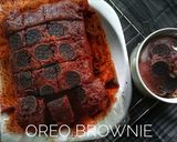 A picture of step 6 of Oreo brownie.
