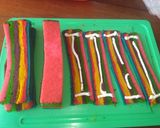 Foto langkah ke 6 dari resep Mini roll cake Rainbow.