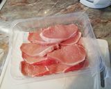 Zöldborsós karajszelet recept fázis 1 fotója