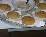 Foto del paso 6 de la receta: Mini arepas con queso rallado fritas y rellenas de morcilla!