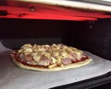 A picture of step 4 of Ham & Pineapple Pizza.