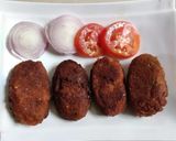 A picture of step 6 of Potato vegetable kabab.