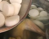 Hình bước làm 2 của món Bún thang Hà Nội