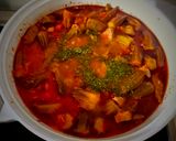 صورة لخطوة 4 من وصفة بامية باللحمة والحمص 🍖🍖