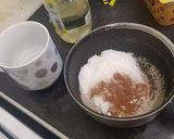 A picture of step 1 of Sweet dumplings (luqaimats).