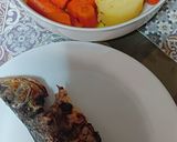 Φωτογραφία βήματος 5 της συνταγής Ψητή τσιπούρα και λαβράκι με βραστά λαχανικά