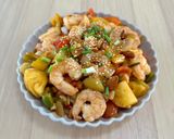 รูปขั้นตอนการทำที่ 6 ของ กุ้งผัดเปรี้ยวหวาน