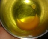 A picture of step 1 of Jalebi with hot milk.