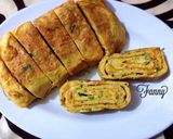 Foto langkah ke 3 dari resep Gyeran mari / telur gulung korea.