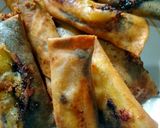 Foto langkah ke 6 dari resep Pisang Coklat Mozarella Roll.