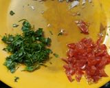 A picture of step 3 of Veg omelette.