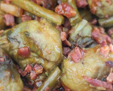 Foto del paso 8 de la receta: Alcachofas a la Plancha con Jamón y Panceta con Reducción de Pimentón de la Vera