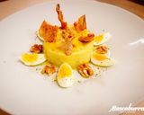 Foto del paso 8 de la receta: Atascaburras con alioli de curry gratinado y chips de bacalao