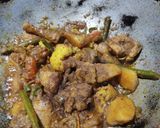 A picture of step 8 of Chicken curry with winter veggies.