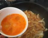 รูปขั้นตอนการทำที่ 6 ของ โอยาโกะด้ง/ข้าวหน้าไก่ตุ๋น/ข้าวหน้าไก่ใส่ไข่(親子丼)