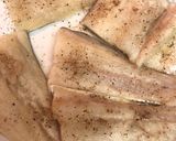 Foto do passo 1 de Filé de bacalhau na crosta de champignon e legumes