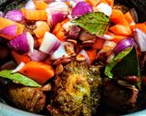 Foto del paso 6 de la receta: GUISO De Rabo de Ternera, Chorizo y Salchicha Parrillera...!