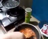 A picture of step 3 of Nest veggie Singaporean rice.