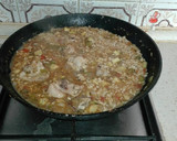 Foto del paso 5 de la receta: Arroz meloso de conejo y verduritas