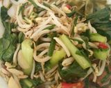 Foto langkah ke 6 dari resep Tumis tauge dan sawi.