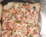 A picture of step 3 of Veg cheese sandwich.
