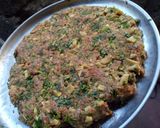 A picture of step 2 of Truffle burger pie.