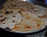 A picture of step 11 of Pan fried Naan.