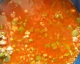 A picture of step 7 of Picadillo Soup with Nopales.
